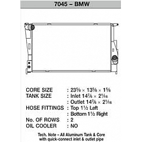 CSF Radiator 7045