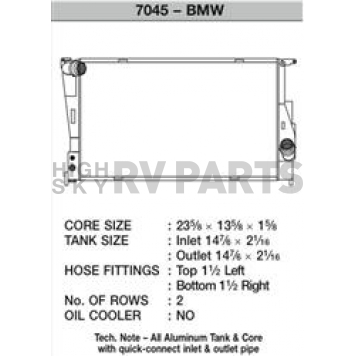 CSF Radiator 7045