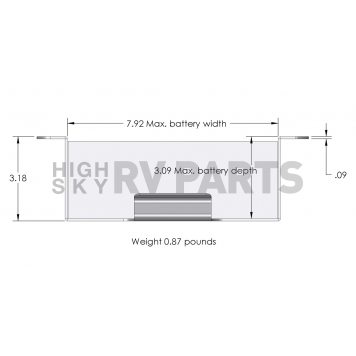 XS Batteries Battery Hold Down 510-2