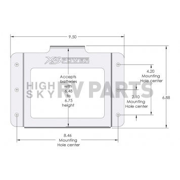 XS Batteries Battery Hold Down 511-1