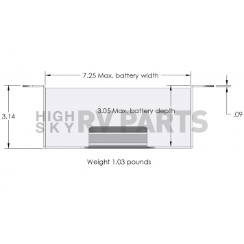 XS Batteries Battery Hold Down 512-2