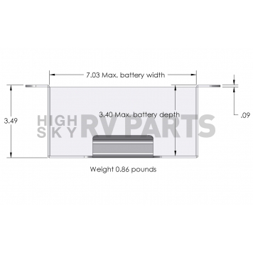 XS Batteries Battery Hold Down 514-2