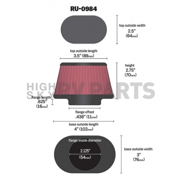 K & N Filters Air Filter - RU-0984-1