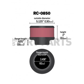 K & N Filters Air Filter - RC-0850-1