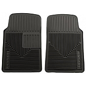 Husky Liner Floor Mat - Direct-Fit Black TPE - Thermoplastic Elastomer Set of 2 - 51061