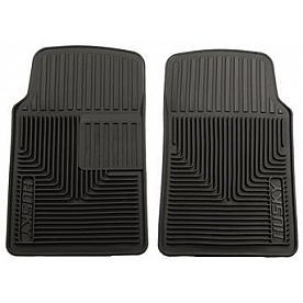 Husky Liner Floor Mat - Direct-Fit Black TPE - Thermoplastic Elastomer Set of 2 - 51061