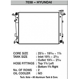 CSF Radiator 7038
