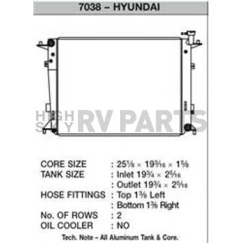 CSF Radiator 7038