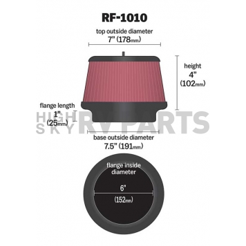 K & N Filters Air Filter - RF-1010-1