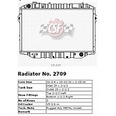 CSF Radiator 2709