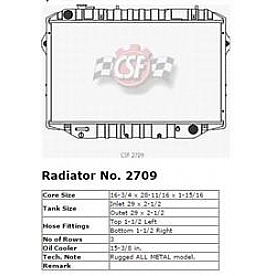 CSF Radiator 2709