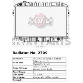 CSF Radiator 2709