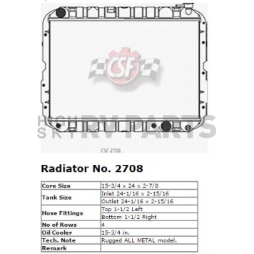 CSF Radiator 2708-1