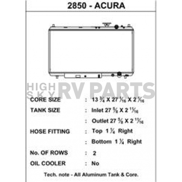 CSF Radiator 2850