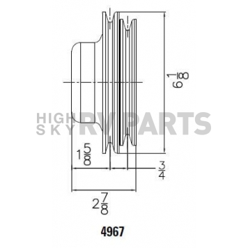 Mr. Gasket Water Pump Pulley - 4967-1