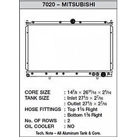 CSF Radiator 7020