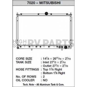CSF Radiator 7020