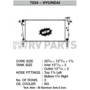 CSF Radiator 7034