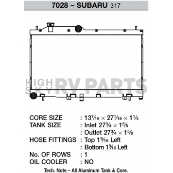 CSF Radiator 7028