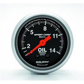 AutoMeter Gauge Oil Pressure 3322J