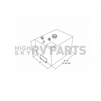 RDS Tanks Auxiliary Fuel Tank - 59180-1