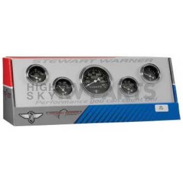 Stewart Warner Gauge Battery Voltage/ Fuel Level/ Oil Pressure/ Speedometer/ Water Temperature 82229