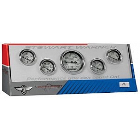 Stewart Warner Gauge Battery Voltage/ Fuel Level/ Oil Pressure/ Speedometer/ Water Temperature 82226