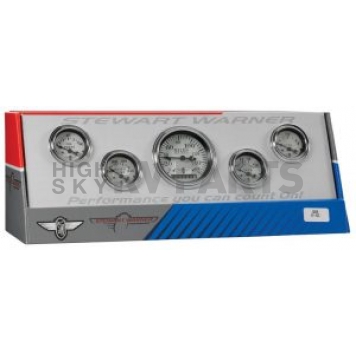 Stewart Warner Gauge Battery Voltage/ Fuel Level/ Oil Pressure/ Speedometer/ Water Temperature 82226