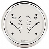 AutoMeter Gauge Fuel Level/ Oil Pressure 1624