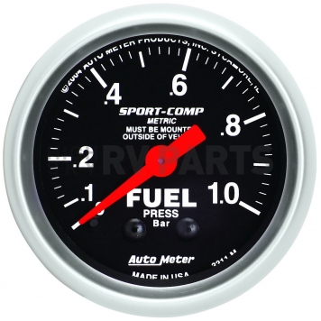 AutoMeter Gauge Fuel Pressure 3311M-1