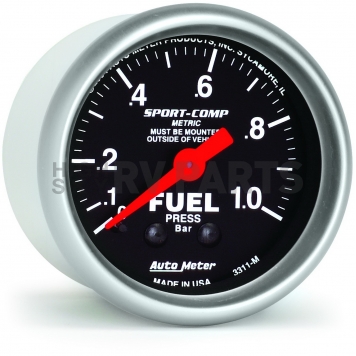 AutoMeter Gauge Fuel Pressure 3311M-2