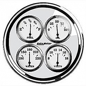 AutoMeter Gauge Fuel Level/ Oil Pressure/ Voltmeter/ Water Temperature 1213