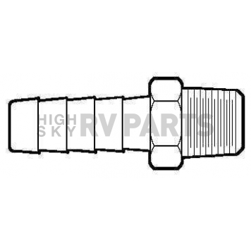 Anderson Fittings Adapter Fitting 201A4B