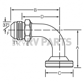Dayco Products Inc Adapter Fitting 143235A-1