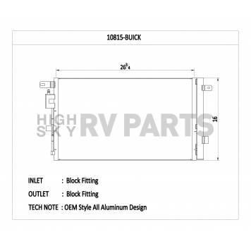 CSF Air Conditioner Condenser 10815-1