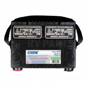 Exide Technologies Car Battery 75 Group - E75-1