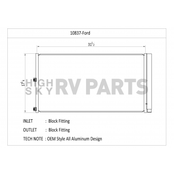 CSF Air Conditioner Condenser 10837-1
