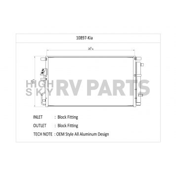 CSF Air Conditioner Condenser 10897-1