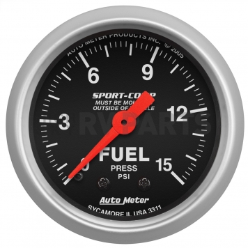 AutoMeter Gauge Fuel Pressure 3311