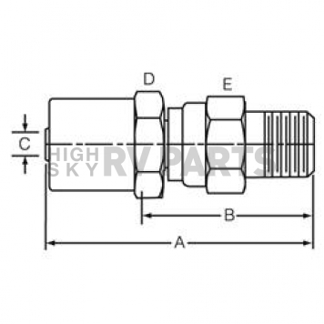 Dayco Products Inc Hose End Fitting 110711