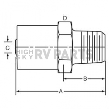 Dayco Products Inc Hose End Fitting 110813