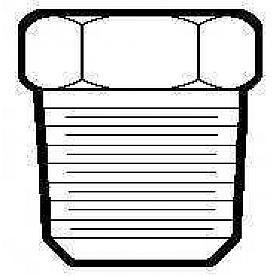 Anderson Fittings Fitting Plug/ Fitting Cap 121ASB