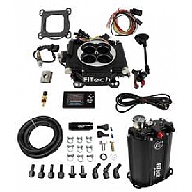 FiTech Go EFI 4 600 HP Matte Black EFI System With Force Fuel Delivery Master Kit - 35202