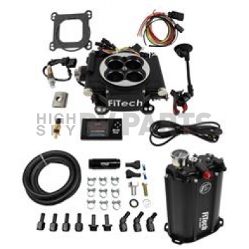 FiTech Go EFI 4 600 HP Matte Black EFI System With Force Fuel Delivery Master Kit - 35202