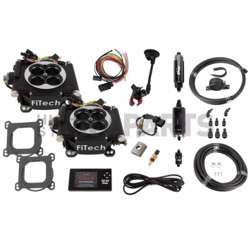 FiTech Master Kit Go EFI 2×4 Matte Black + In-line Fuel Pump - 31062-2