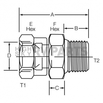 Dayco Products Inc Adapter Fitting 146306-1