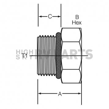 Dayco Products Inc Adapter Fitting 145660A-1