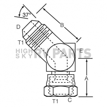 Dayco Products Inc Adapter Fitting 145801-1
