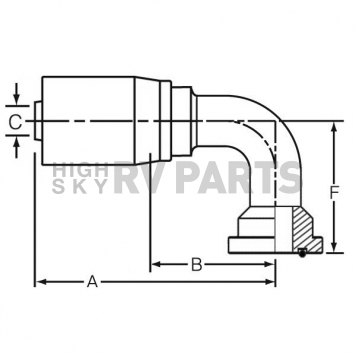 Dayco Products Inc Hose End Fitting 100336-1