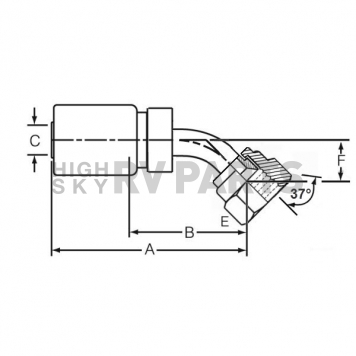 Dayco Products Inc Hose End Fitting 108567-1